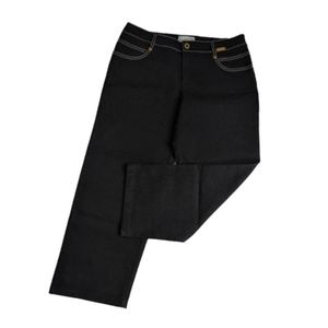 St. John Sport Black Denim Capri Jeans 6